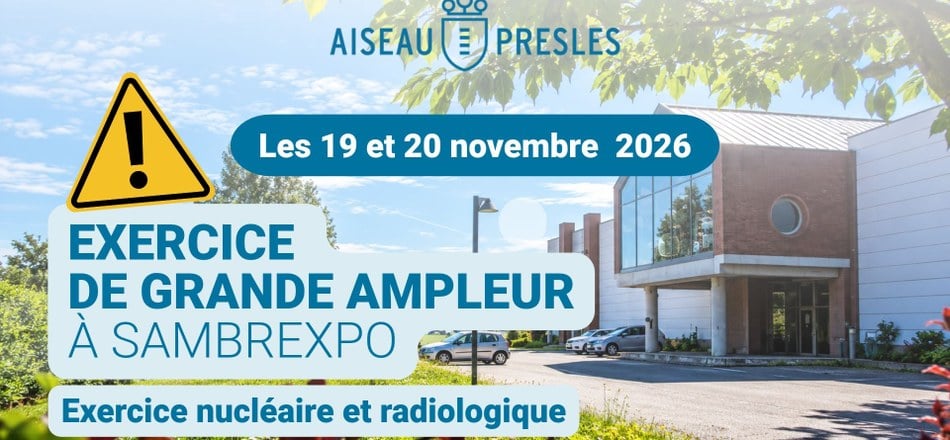 Exercice de grande ampleur à Sambrexpo les 19 et 20 novembre 2026