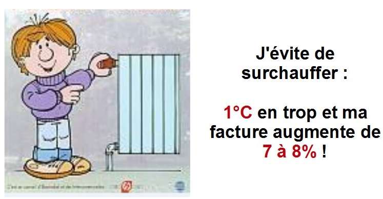 1 degré en moins