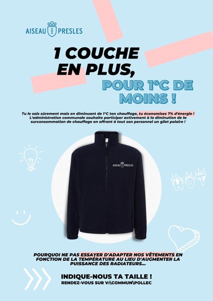Affiche pull polaire
